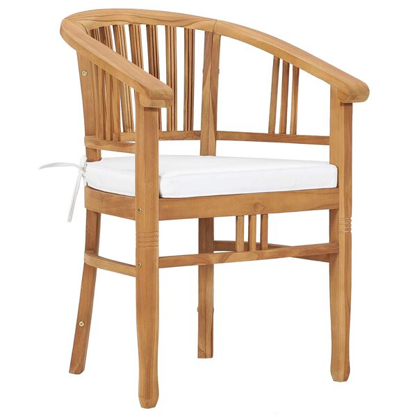 vidaXL spisebordss&aelig;t til haven 7 dele med hynder massivt teaktr&aelig;