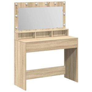 vidaXL Kl&aelig;deskab Sonoma eg 100 x 41 x 135 cm Konstrueret tr&aelig;