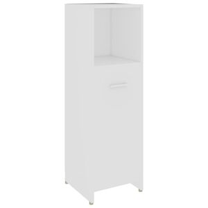 vidaXL badev&aelig;relsesskab 30x30x95 cm konstrueret tr&aelig; hvid
