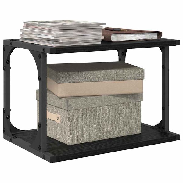 vidaXL Printerstand Sort eg 41 x 28 x 33,5 cm Konstrueret tr&aelig;