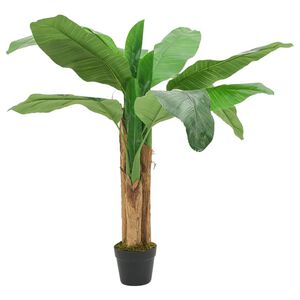 vidaXL kunstigt banantr&aelig; 9 blade 120 cm gr&oslash;n