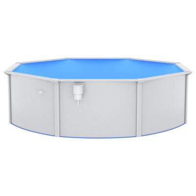 vidaXL swimmingpool med sandfilterpumpe og poolstige 460x120 cm