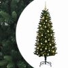 vidaXL Kunstig juletr&aelig; med kugler 120 cm 150 LED'er Varm hvid