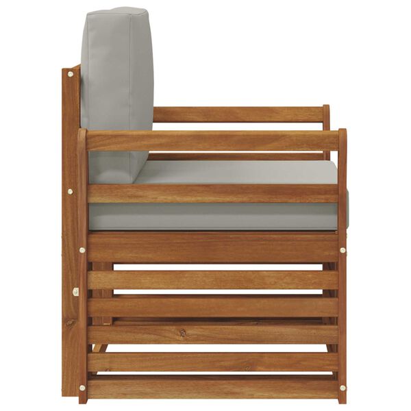 vidaXL Udend&oslash;rs sofagruppe med pude Naturfarvet 75,5 x 63 x 73 cm