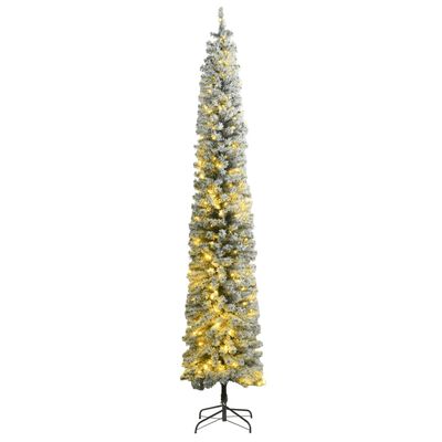 vidaXL kunstigt juletræ med 300 LED'er og sne 270 cm