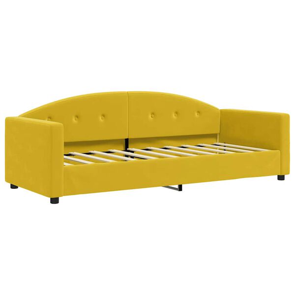 vidaXL daybed 80x200 cm velour gul