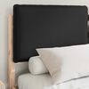 vidaXL Sengestel med Polstret Hovedgavl Sort 140 x 190 cm