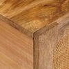 vidaXL Sofabord Naturfarvet 80 x 50 x 40 cm Massivt mangotr&aelig;
