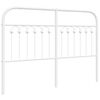 vidaXL udskiftningsgavl 135 cm metal hvid