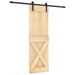 vidaXL Skyded&oslash;r 70 x 210 cm Massivt Fyrretr&aelig; (Ubehandlet)