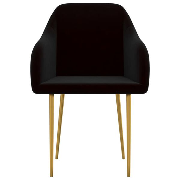 vidaXL spisebordsstole 6 stk. velour sort