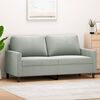 vidaXL 2-personers sofa 140 cm fløjl lysegrå