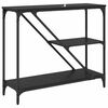 vidaXL Konsolbord Sort eg 88,5 x 30 x 75 cm Konstrueret træ