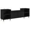 vidaXL TV-skab 160 x 35 x 55 cm Sort eg Konstrueret tr&aelig;