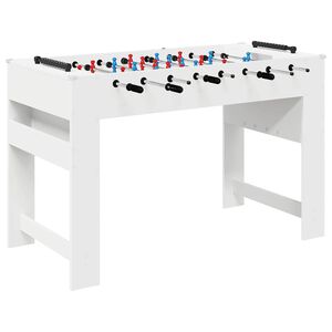 vidaXL Fodboldbord Hvid 125 x 60,5 x 80 cm Konstrueret tr&aelig;