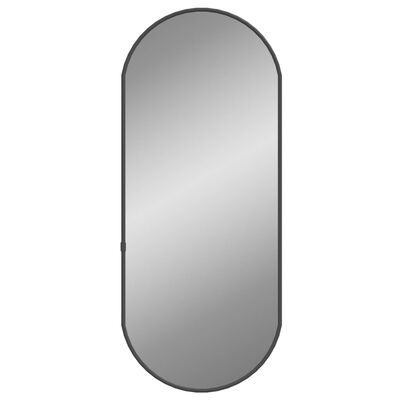 vidaXL vægspejl 60x25 cm oval sort