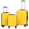 vidaXL kufferts&aelig;t i 3 dele hardcase ABS gul
