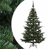 vidaXL Kunstigt juletr&aelig; med julekugle 180 cm 300 LED'er Varm hvid