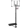 vidaXL basketballstativ med plade 256-361 cm polycarbonat transparent