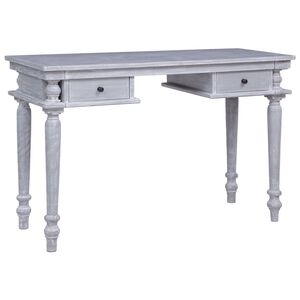 vidaXL skrivebord 115x50x78 cm massivt mahognitr&aelig;