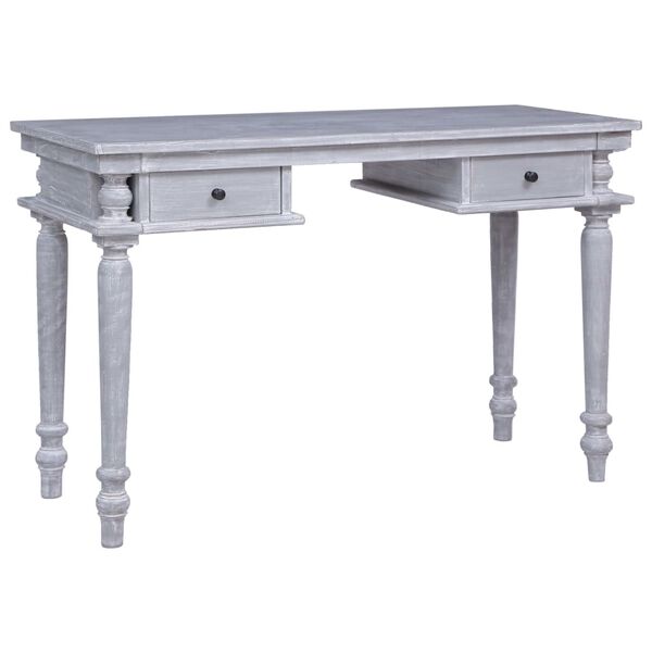 vidaXL skrivebord 115x50x78 cm massivt mahognitr&aelig;