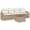vidaXL Sofa S&aelig;t 5 stk. Beige og creme 55 x 55 x 37 cm polyrattan