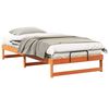 vidaXL Sengestel Brun 100 x 200 cm Massiv fyrretr&aelig;