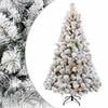 vidaXL Kunstigt Hinged Juletr&aelig; 180 cm 300 LED'er Varm hvid
