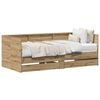 vidaXL Daybed med skuffe Artisan Egetr&aelig; 90 x 200 cm Konstrueret tr&aelig;