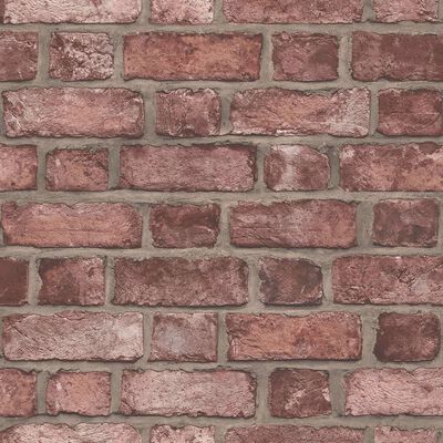 Homestyle tapet Brick Wall rød