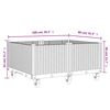 vidaXL plantekasse med hjul 100x80x54 cm PP bl&aring;gr&aring;
