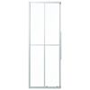 vidaXL brusekabine 80x80x180 cm matteret sikkerhedsglas
