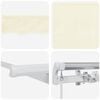 vidaXL Utr&aelig;kkelig Markise Creme 300 x 200 cm Polyester og Aluminium