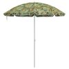 vidaXL Strand Parasol Camouflage 161 x 193 cm Polyester