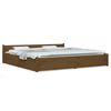 vidaXL sengeramme med skuffer 180x200 cm Super King gyldenbrun