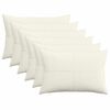 vidaXL Pudebetr&aelig;k 6 stk. ALMELO Cremefarvet 30 x 50 cm cordfl&oslash;jl