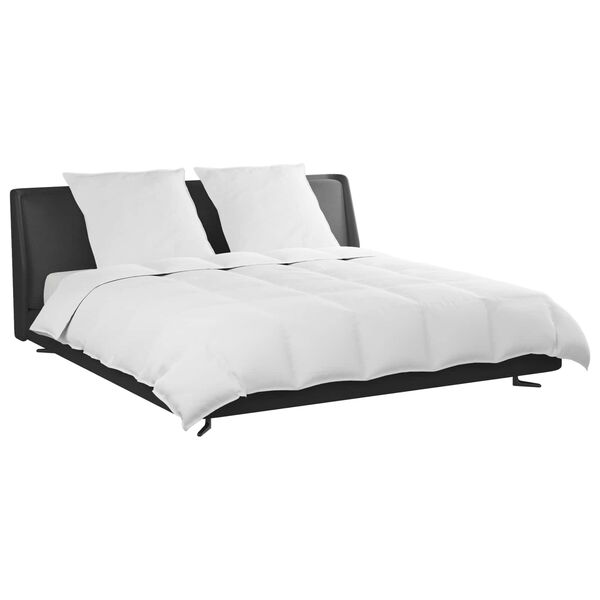 vidaXL Dynebetræk Sæt med pude 3 pcs Hvid Dunfjer