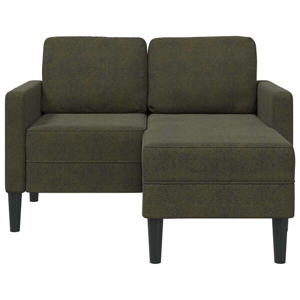 vidaXL 2-personers sofa med chaiselong L-formet 125 cm kunstl&aelig;der