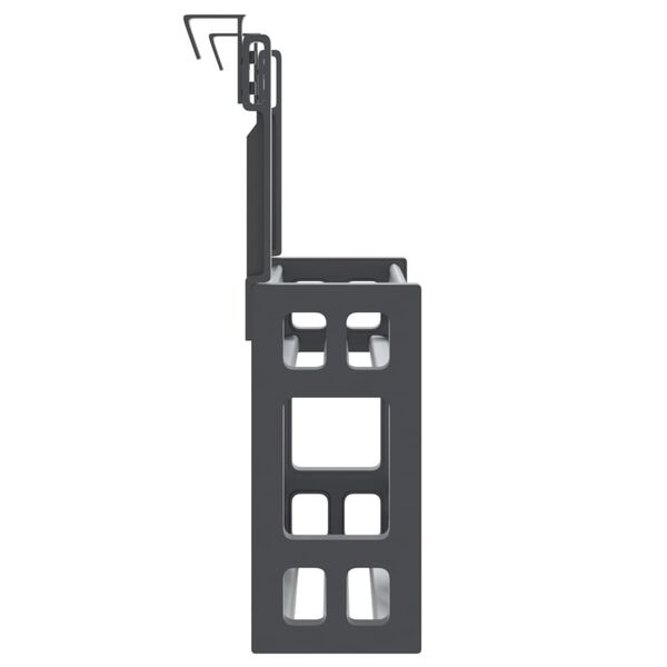 vidaXL opbevaringshylde til under h&aring;ndvask 34x12x26 cm aluminium