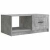 vidaXL Sofabord Betongr&aring; 90 x 50 x 37 cm Konstrueret tr&aelig;