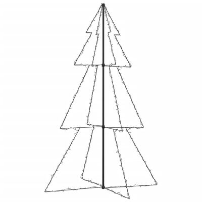 vidaXL lysende juletræ 118x180 cm 240 LED'er indendørs/udendørs