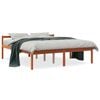 vidaXL seniorseng 150x200 cm massivt fyrretr&aelig; gyldenbrun