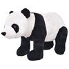 vidaXL st&aring;ende t&oslash;jdyr panda plysstof XXL sort og hvid