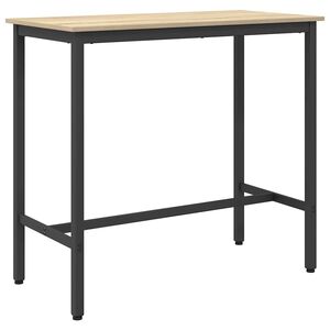 vidaXL bord Sonoma eg 100 x 50 x 90,5 cm Ingeni&oslash;rtr&aelig; og st&aring;l