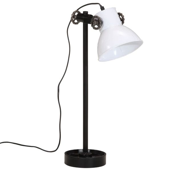 vidaXL skrivebordslampe 25 W 15x15x55 cm E27 hvid