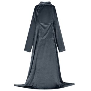 vidaXL T&aelig;ppe-hoodie M&oslash;rkebl&aring; F Flannel