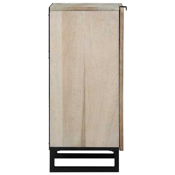 vidaXL Sideboard Hvid 40 x 33 x 75 cm Massivt mangotræ