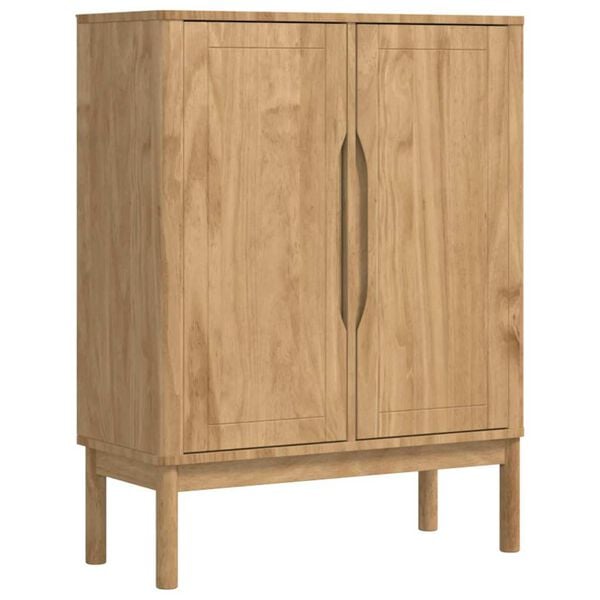 vidaXL Sideboard FLORO Voks brun 70 x 30 x 70,5 cm Massivt fyrretr&aelig;