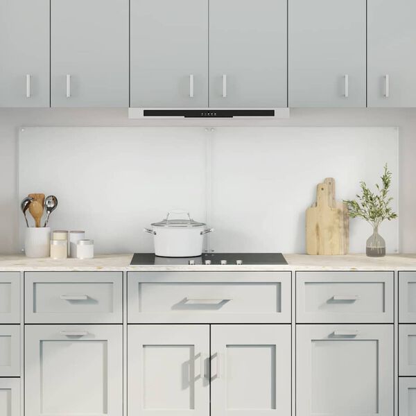 vidaXL K&oslash;kken bagv&aelig;g 2 pcs Transparent 90 x 60 cm h&aelig;rdet glas