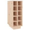 vidaXL vinreol 23x34x61 cm massivt fyrretr&aelig;